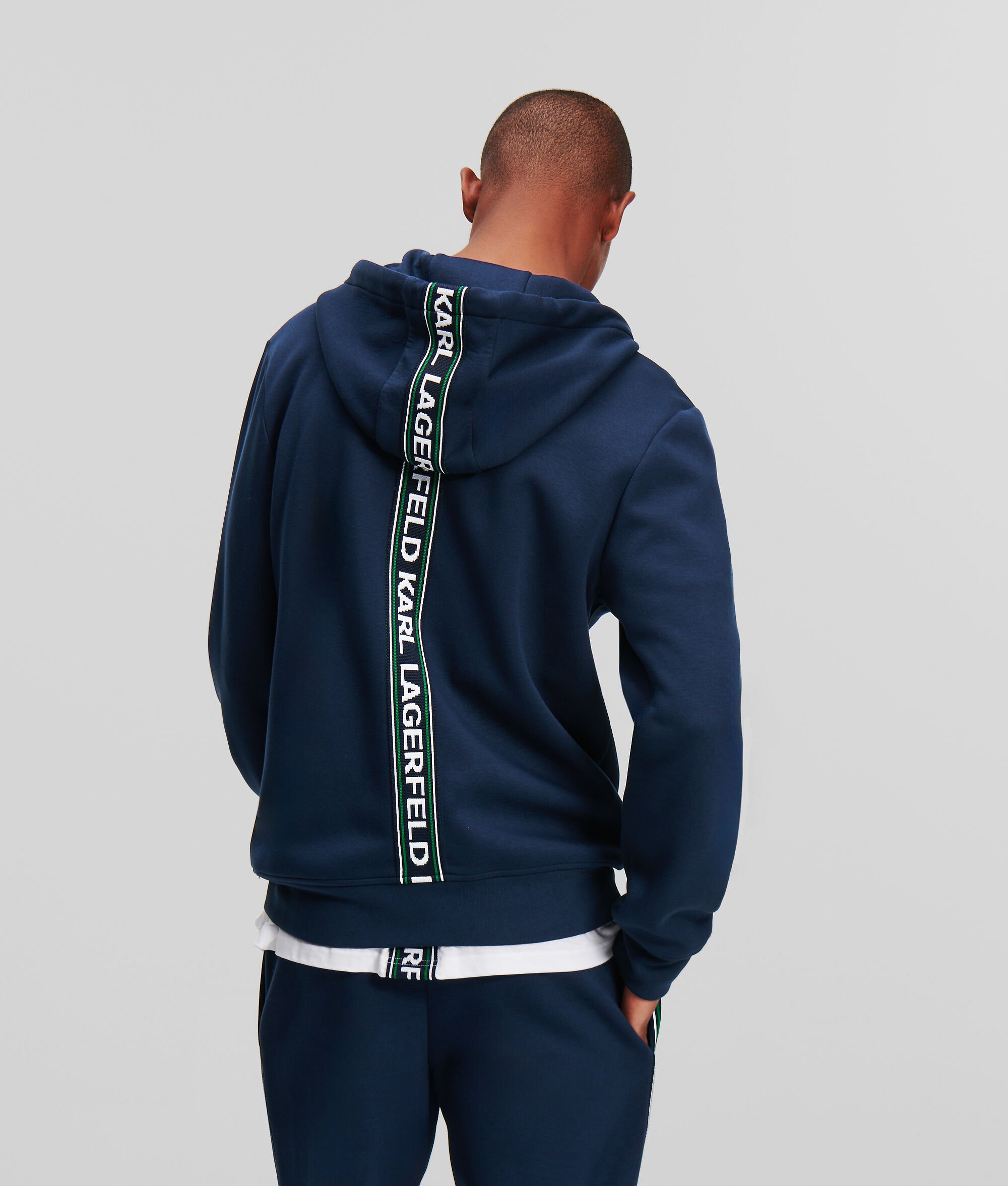 (image for) Unbeatable KARL LOGO TAPE ZIP-UP HOODIE